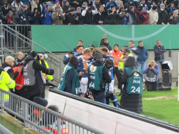 Spieler an der Eckfahne
