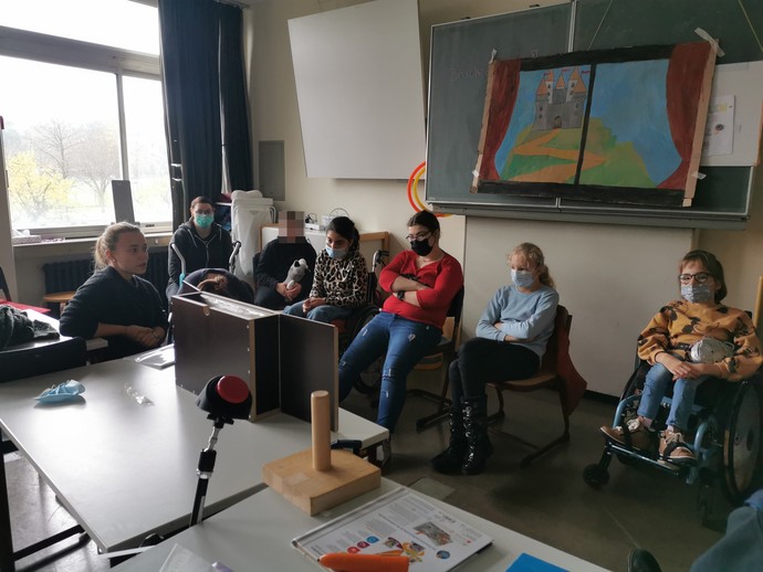 Schülerinnen und Schüler am Vorlesetag